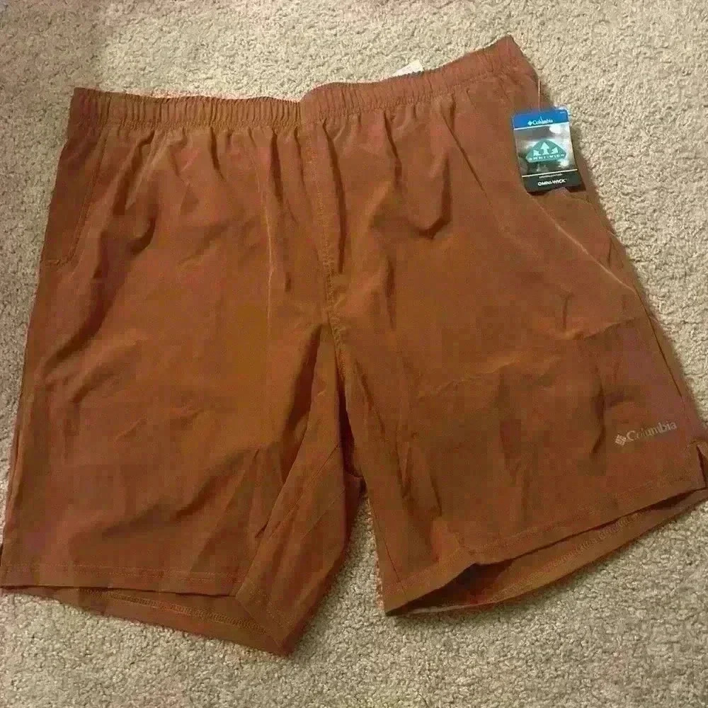 Columbia men’s Omni-wick dri-fit shorts size XXL burnt orange NWT